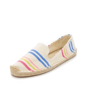 Candy stripe slipper espadrilles